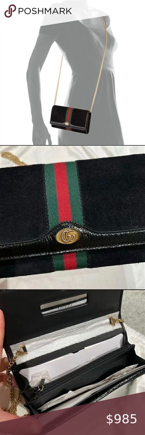 gucci wallet on chain ophidia|Gucci ophidia suede.